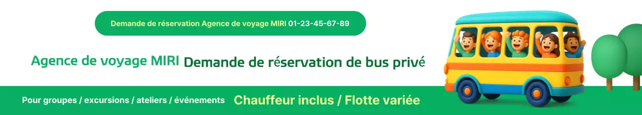 Demande de réservation de bus charter Green Simple