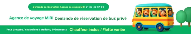 Demande de réservation de bus charter Green Simple