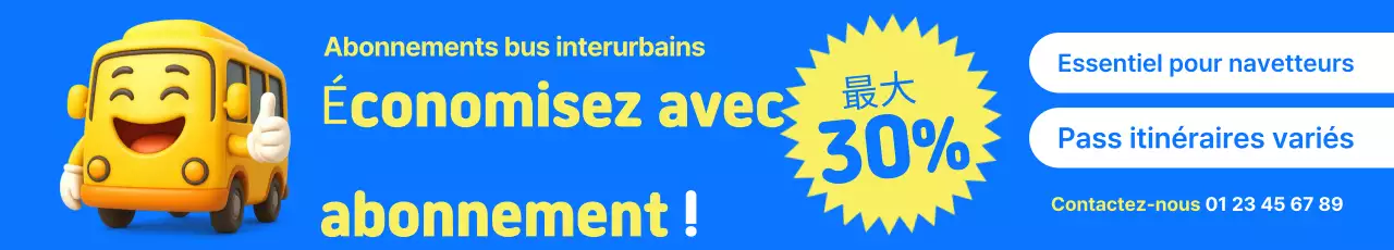 Réduction sur le transport Blue Pop