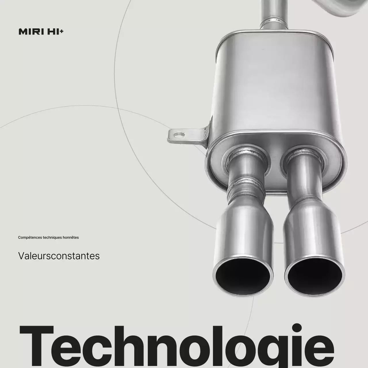 Publicité pour les pièces automobiles modernes argentées