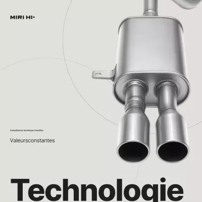 Publicité pour les pièces automobiles modernes argentées