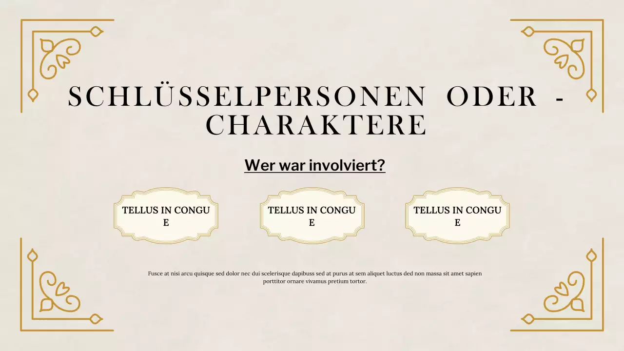 Beige Klassische Historische Studien Präsentation