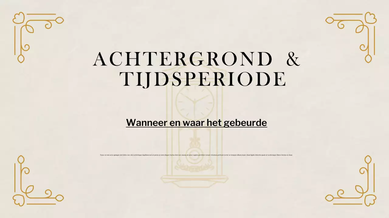 Beige Klassieke Historische Studies Presentatie