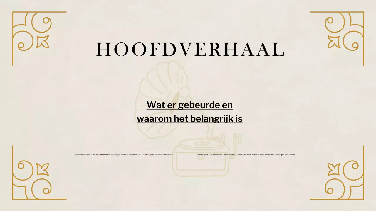 Beige Klassieke Historische Studies Presentatie