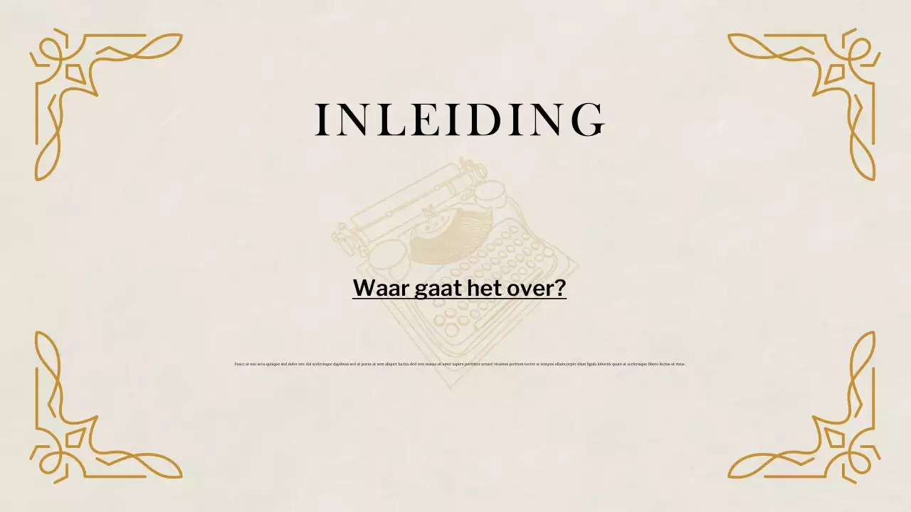 Beige Klassieke Historische Studies Presentatie