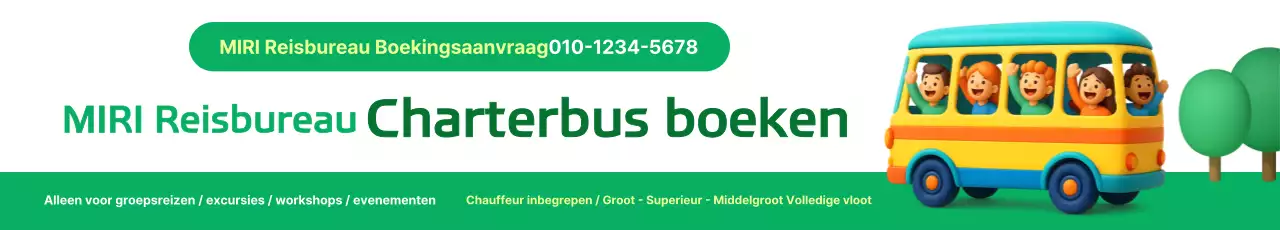 Green Simple Charterbus Reserveringsaanvraag