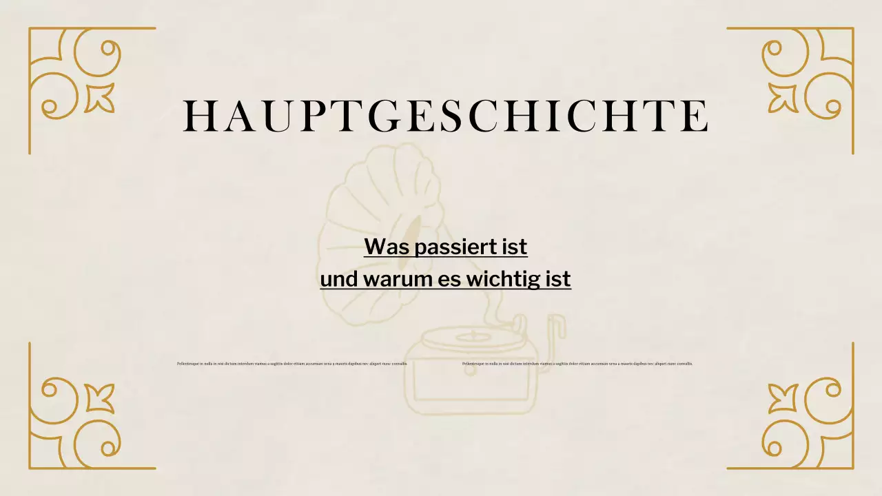 Beige Klassische Historische Studien Präsentation