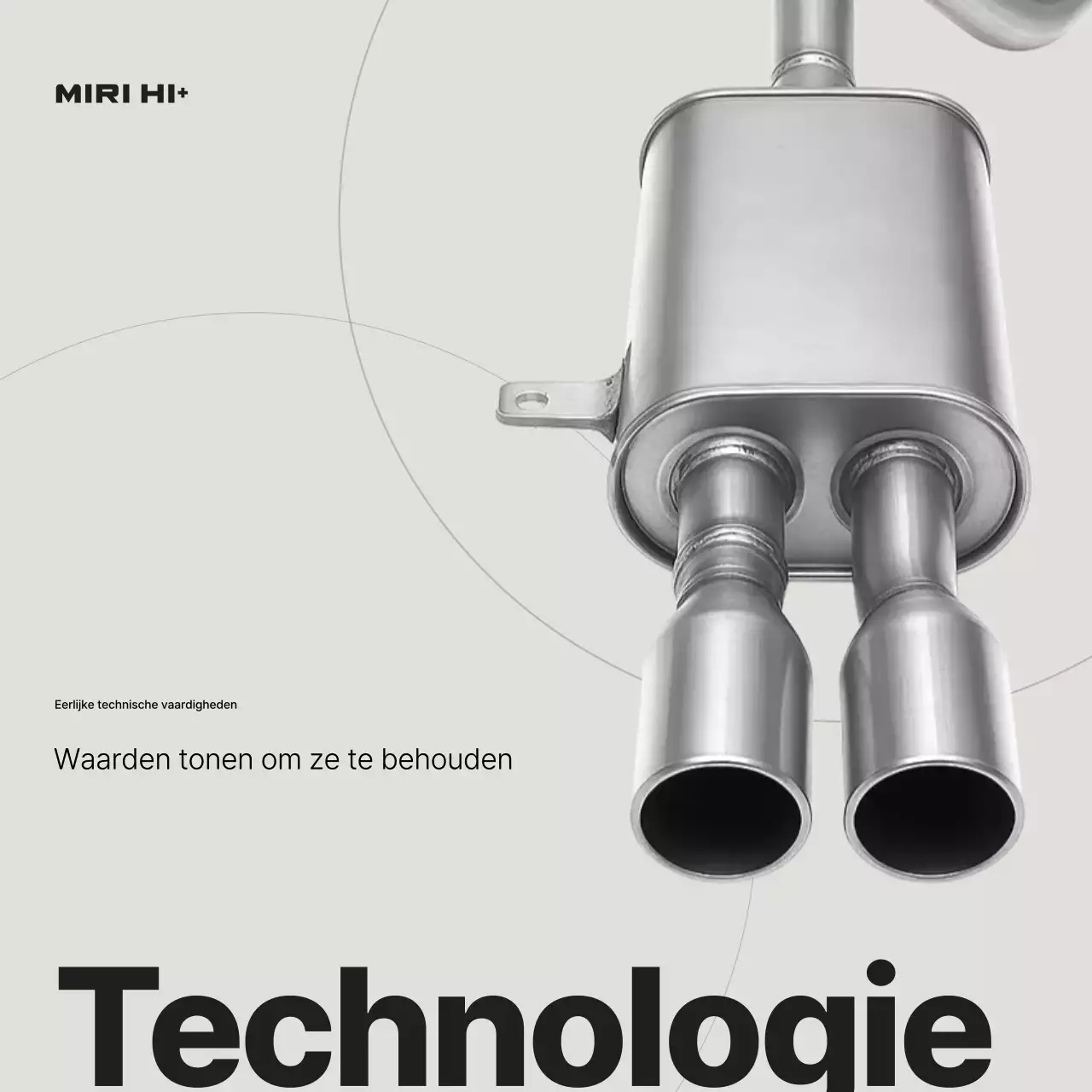 Zilveren moderne auto-onderdelen advertentie