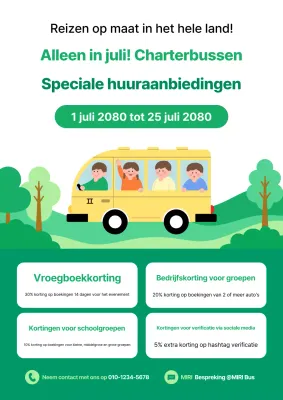 Groene Eenvoudige Evenement Promotie