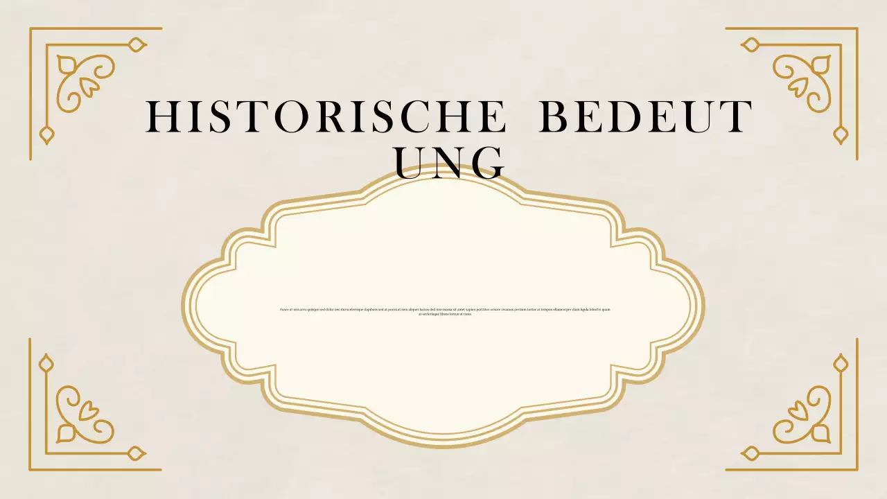 Beige Klassische Historische Studien Präsentation