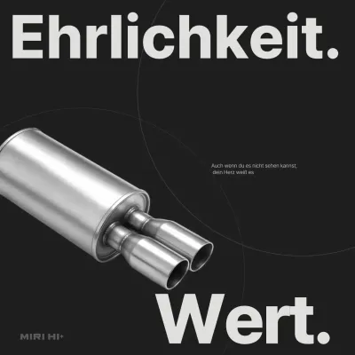 schwarze moderne Autowerbung