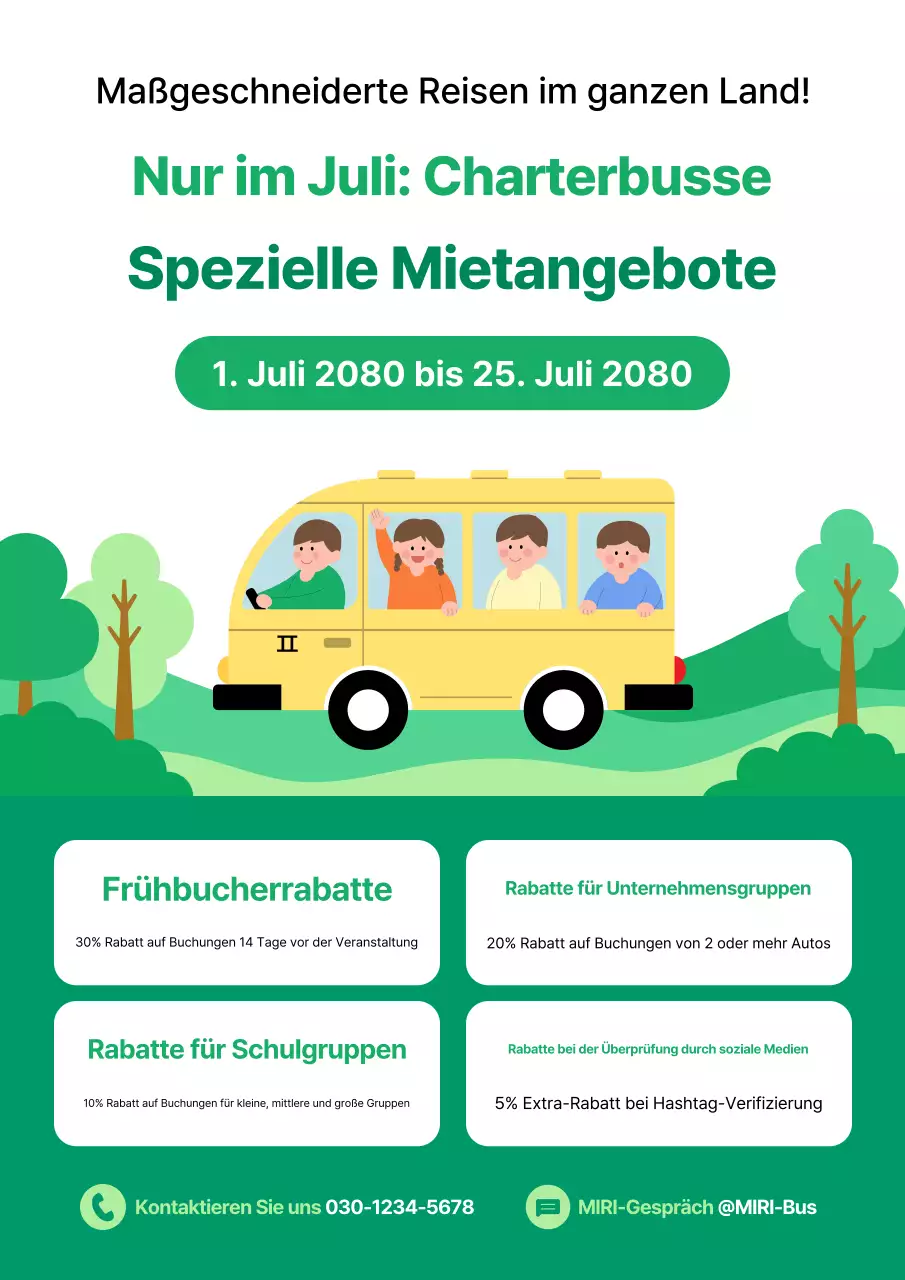 Green Simple Event-Werbung