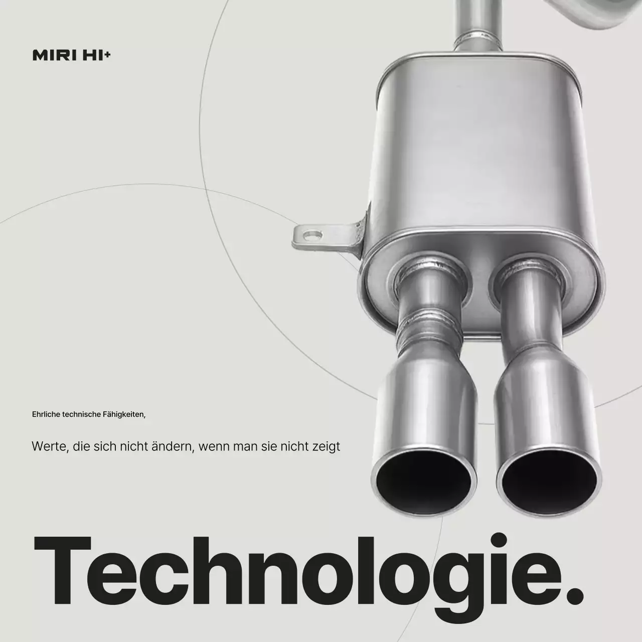 Silberne moderne Autoteile-Werbung