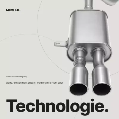 Silberne moderne Autoteile-Werbung