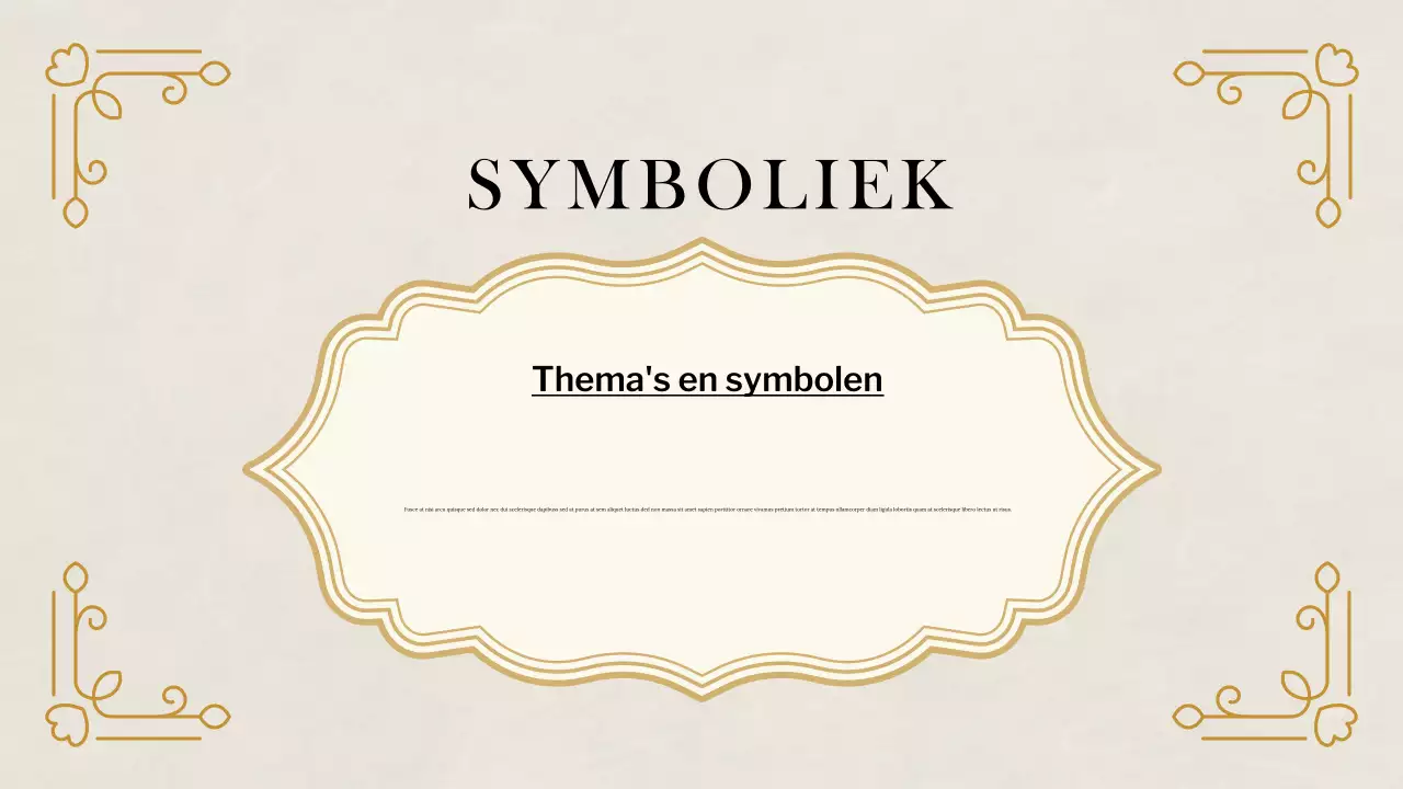 Beige Klassieke Historische Studies Presentatie