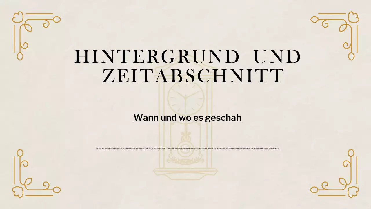 Beige Klassische Historische Studien Präsentation