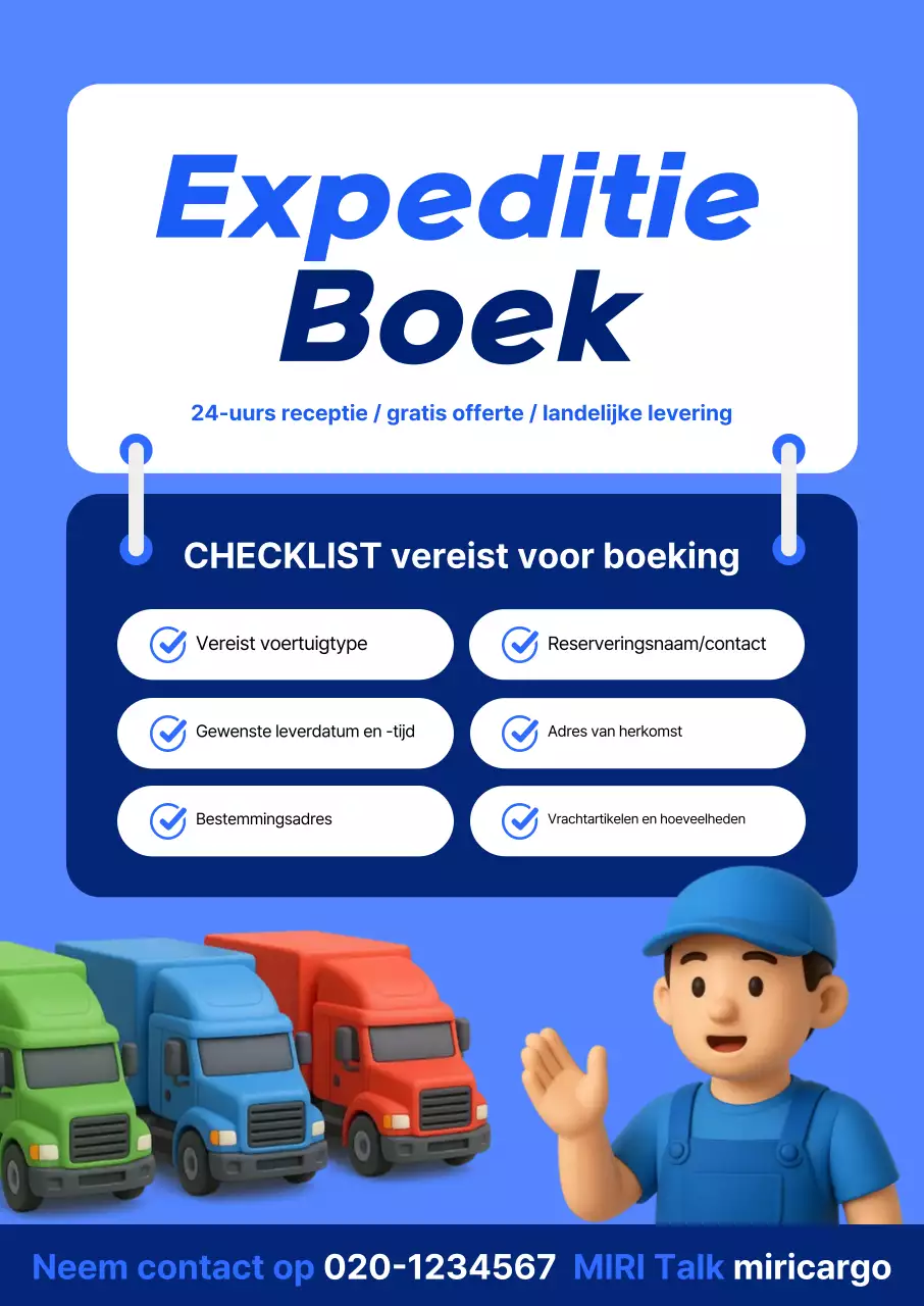 Reserveringsgids voor Blue Cargo Transport