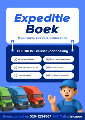 Reserveringsgids voor Blue Cargo Transport