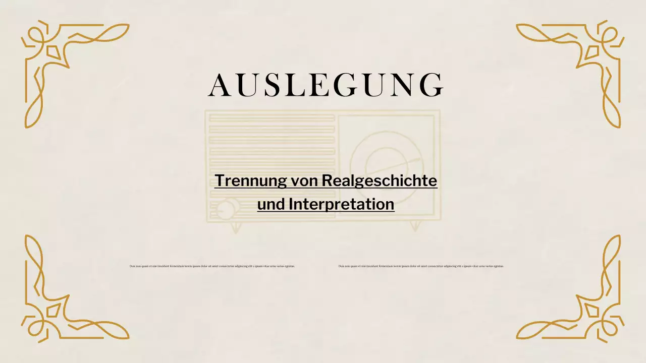 Beige Klassische Historische Studien Präsentation