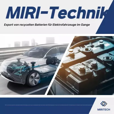 Blaue moderne Werbung für Elektroautoteile