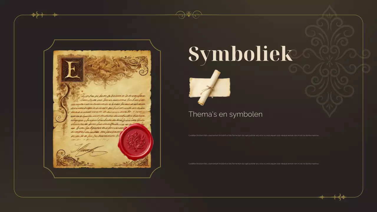 Brown Vintage Literatuur Historische Studies Presentatie