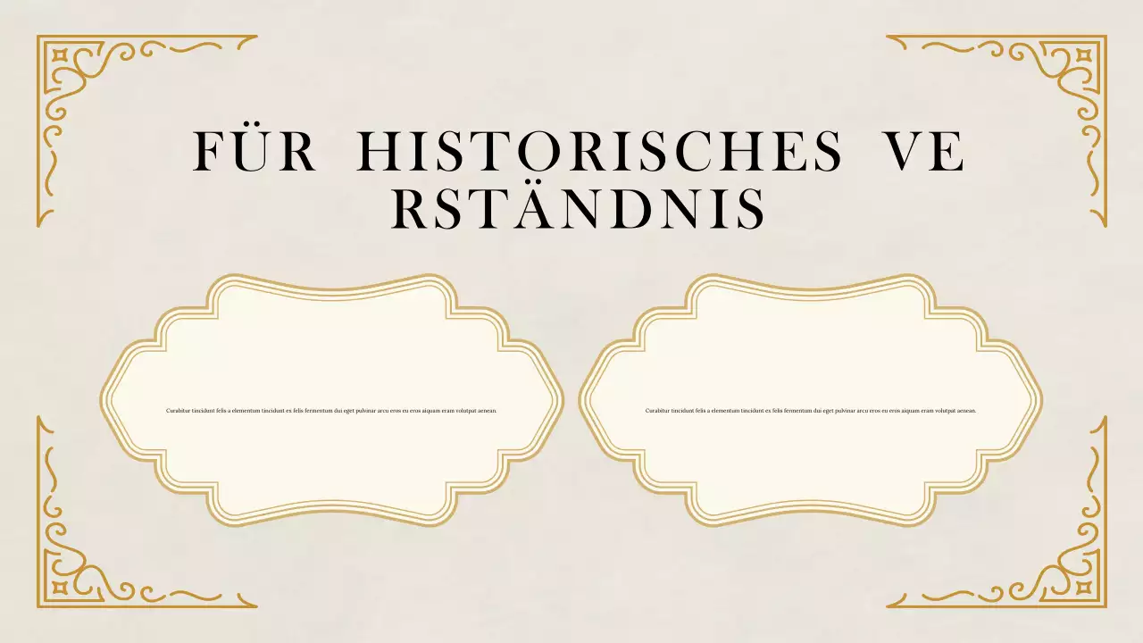 Beige Klassische Historische Studien Präsentation