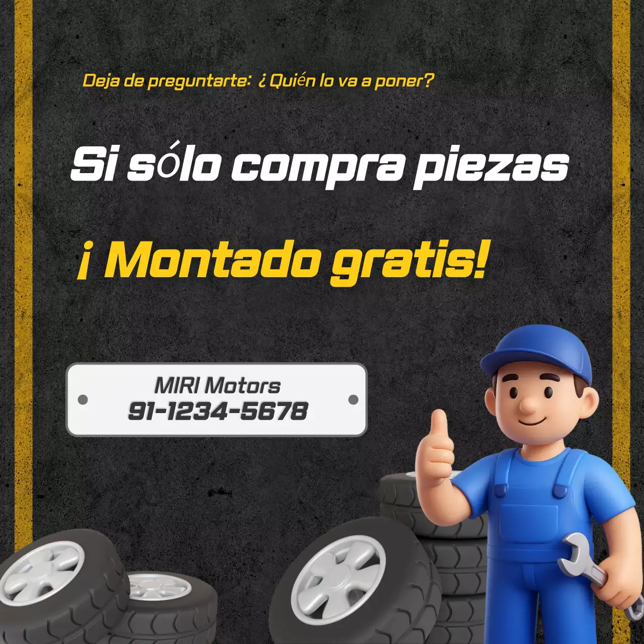 Reparación de repuestos para automóviles Black Basic