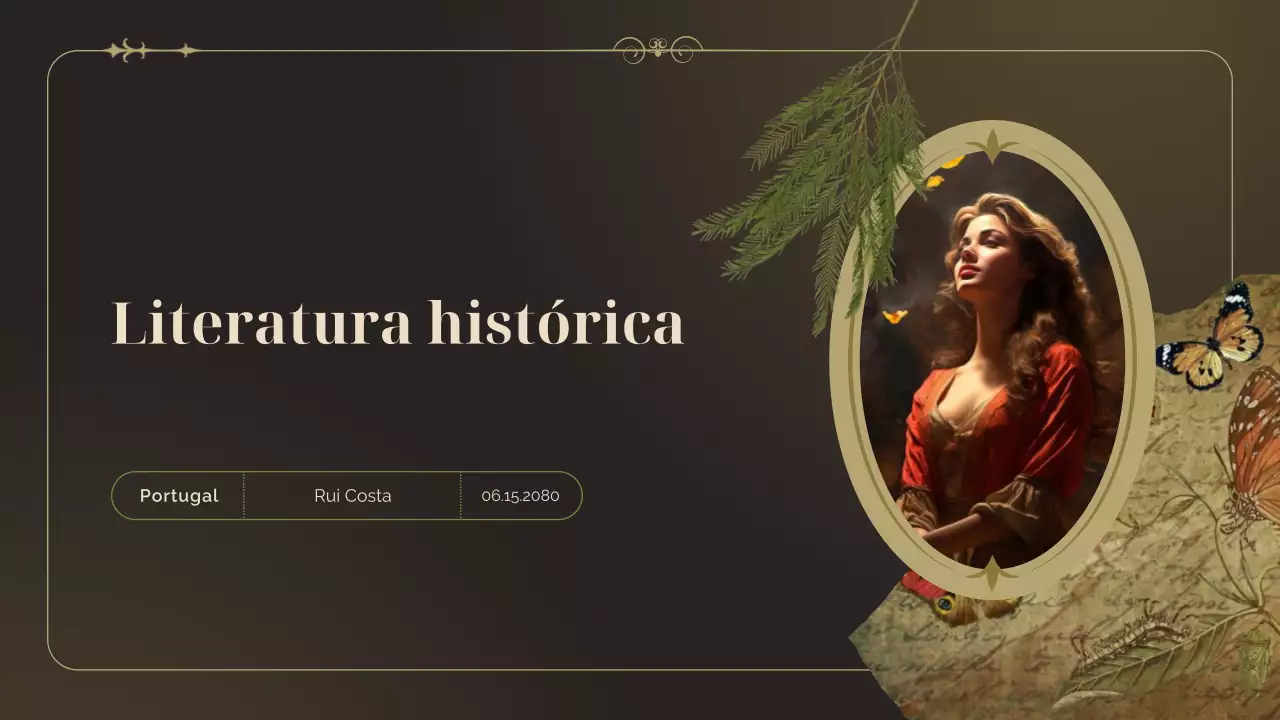 Apresentação de Estudos Históricos da Literatura Vintage Brown