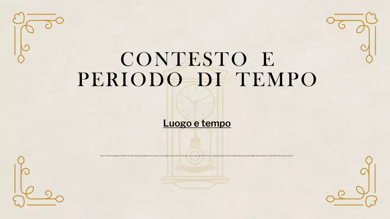 Presentazione di studi storici classici Beige