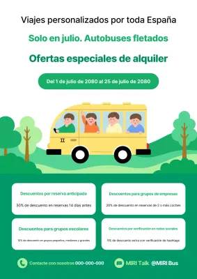 Promoción de eventos Green Simple