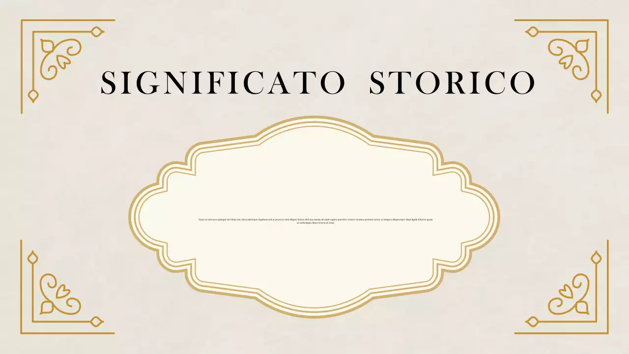 Presentazione di studi storici classici Beige