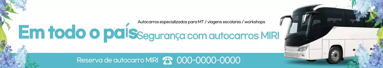 Promoção de reserva de ônibus turístico fretado Mint Clean