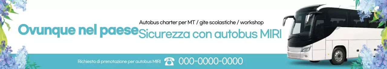 Promozione sulla prenotazione del bus turistico Mint Clean Charter