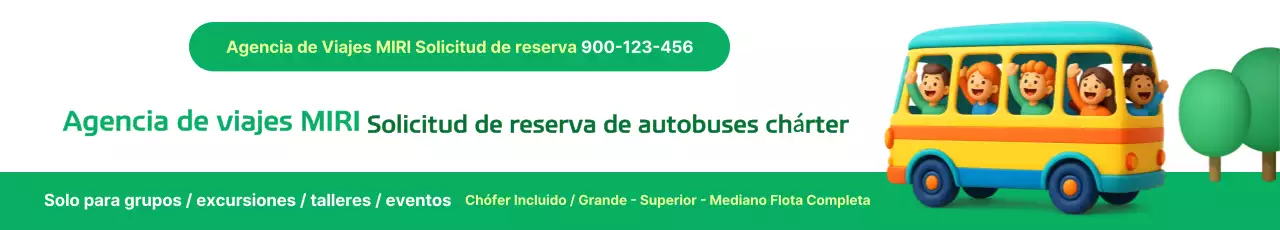 Solicitud de reserva de autobús chárter verde simple