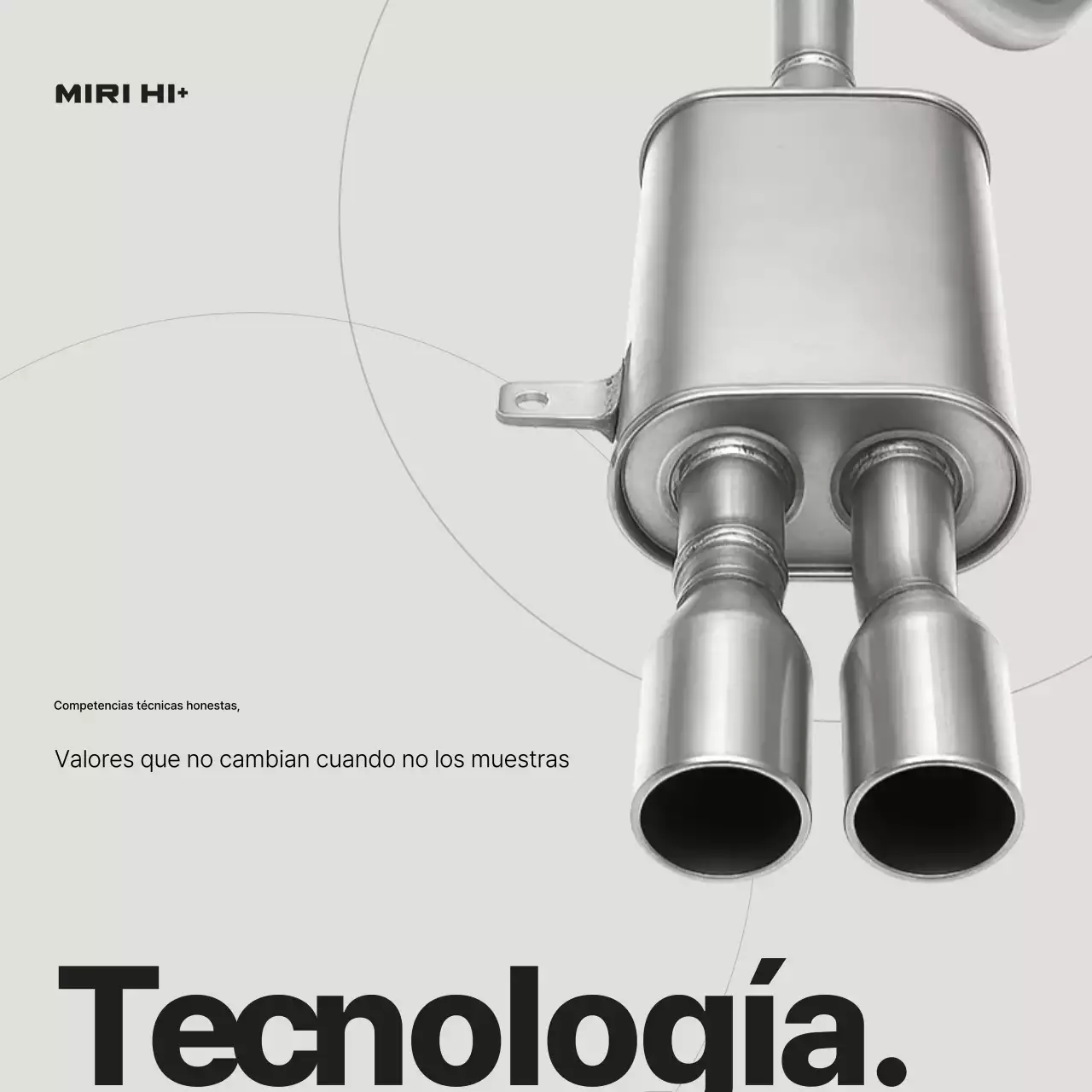 Anuncio de autopartes modernas de plata