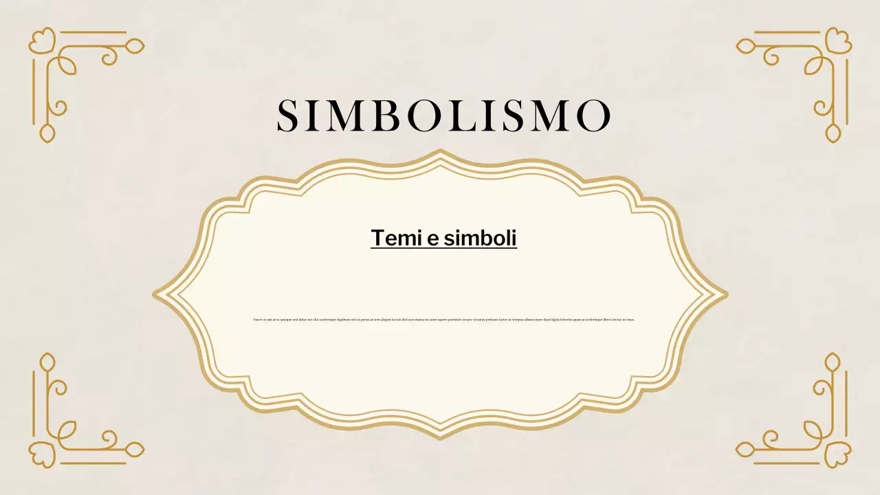 Presentazione di studi storici classici Beige