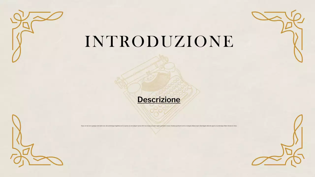 Presentazione di studi storici classici Beige