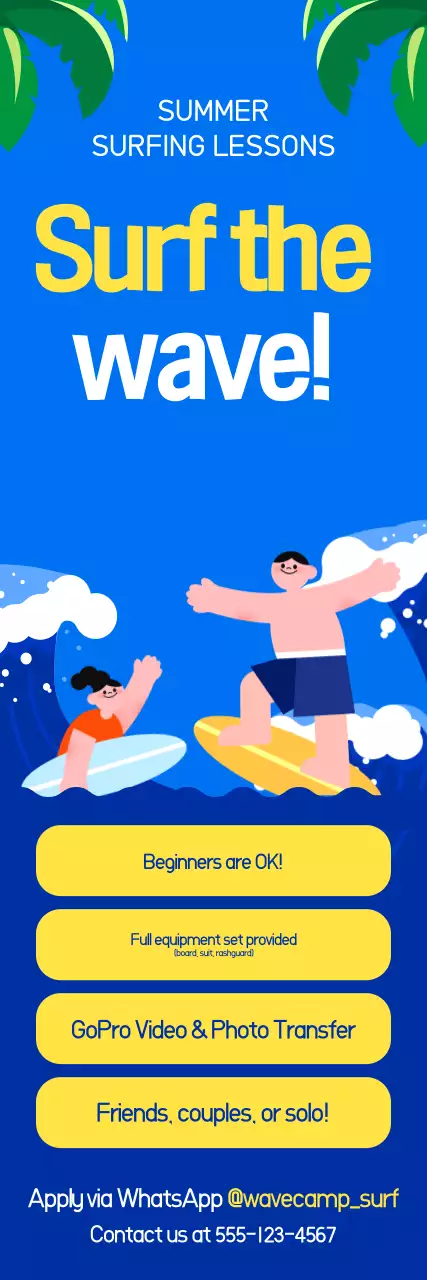 Promosi Olahraga Blue Pop