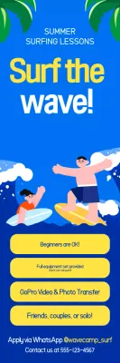 Promosi Olahraga Blue Pop