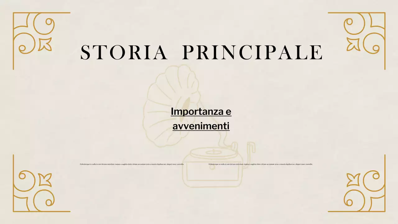 Presentazione di studi storici classici Beige