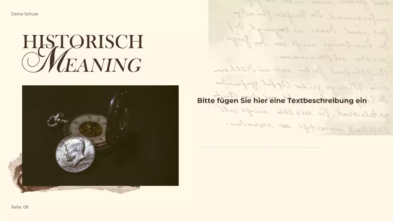 Braune Vintage Historische Präsentation