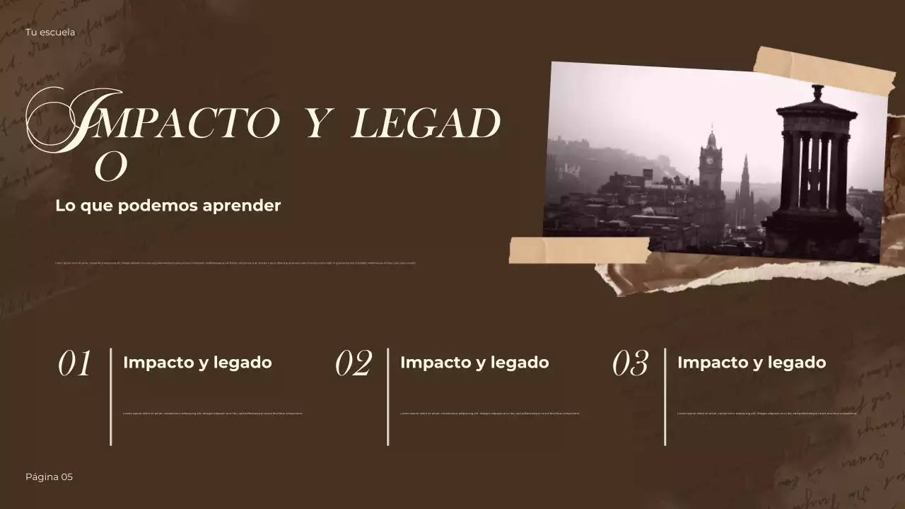 Presentación histórica de Brown Vintage