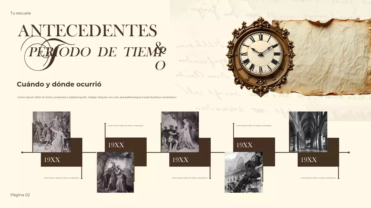 Presentación histórica de Brown Vintage