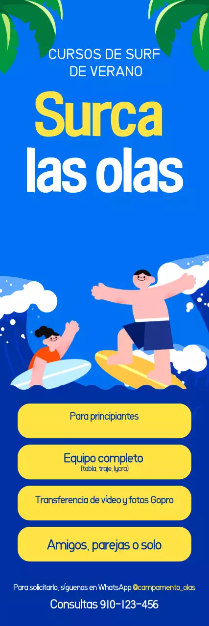 Promoción deportiva Blue Pop