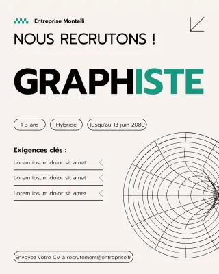 Publication Instagram d'annonce d'embauche Beige Modern