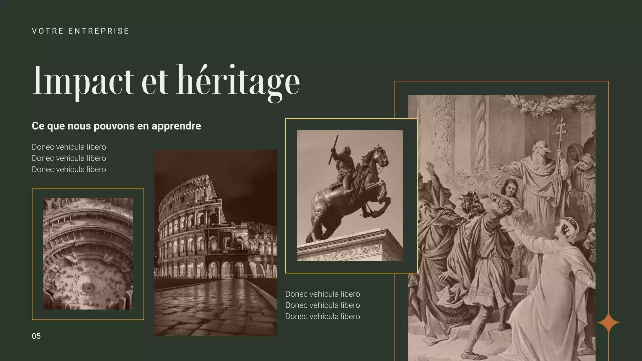 annonce d'événement historique vintage marron