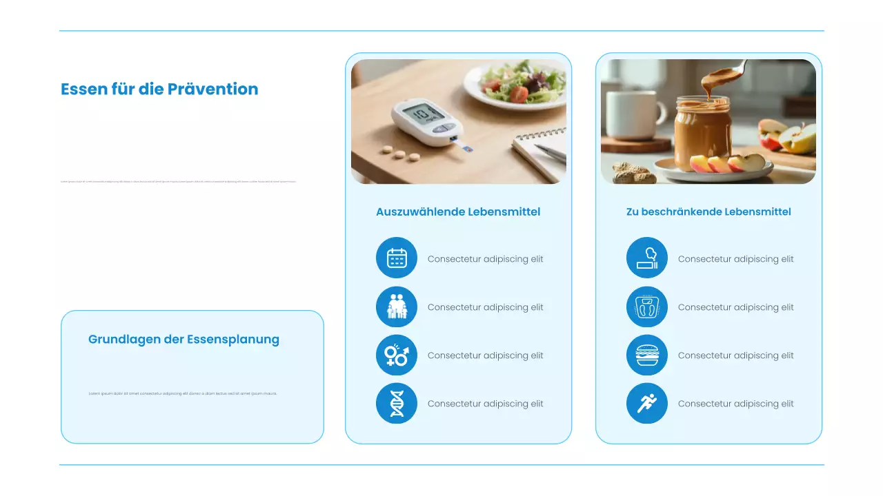 Blue Modern Health Vortragspräsentation