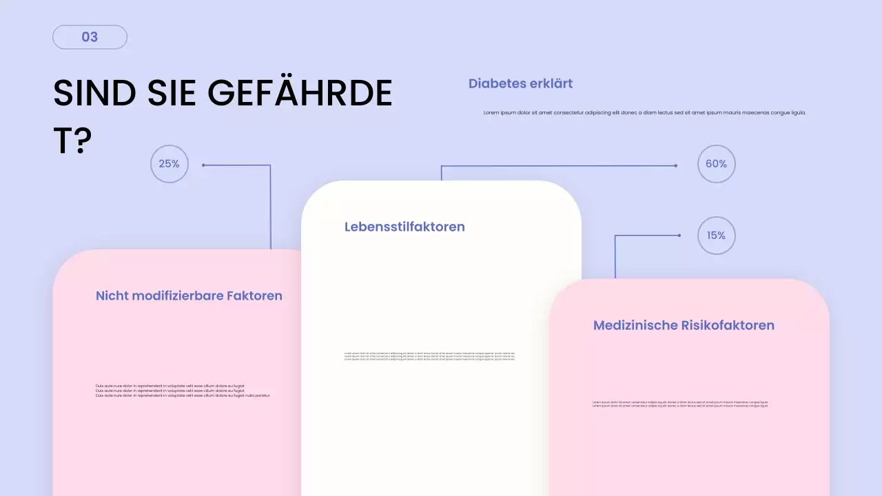 Pastellfarbener moderner Gesundheitsratgeber Präsentation