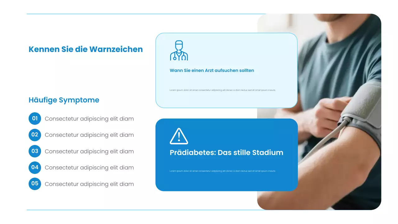 Blue Modern Health Vortragspräsentation