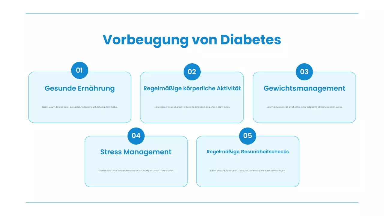 Blue Modern Health Vortragspräsentation